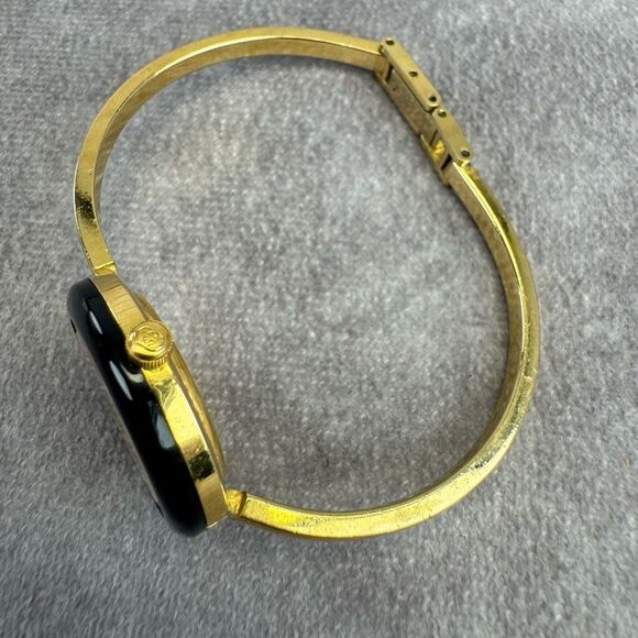 Gucci 1100 L Gold Quartz Watch Interchangeable Bezels Vintage - Picture 5 of 15